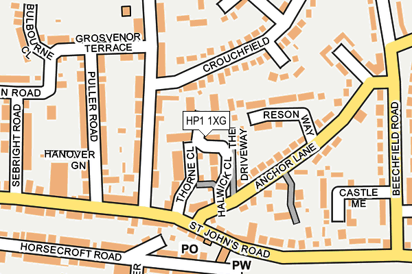 HP1 1XG map - OS OpenMap – Local (Ordnance Survey) HP1 1XG map - OS OpenMap – Local (Ordnance Survey)