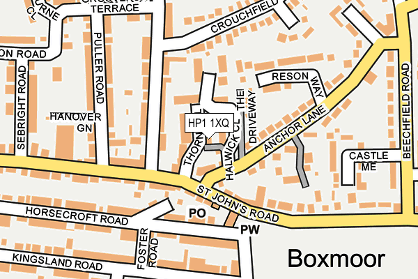HP1 1XQ map - OS OpenMap – Local (Ordnance Survey) HP1 1XQ map - OS OpenMap – Local (Ordnance Survey)
