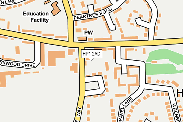 HP1 2AD map - OS OpenMap – Local (Ordnance Survey) HP1 2AD map - OS OpenMap – Local (Ordnance Survey)