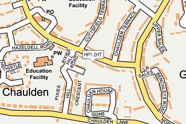 HP1 2HT map - OS OpenMap – Local (Ordnance Survey) HP1 2HT map - OS OpenMap – Local (Ordnance Survey)