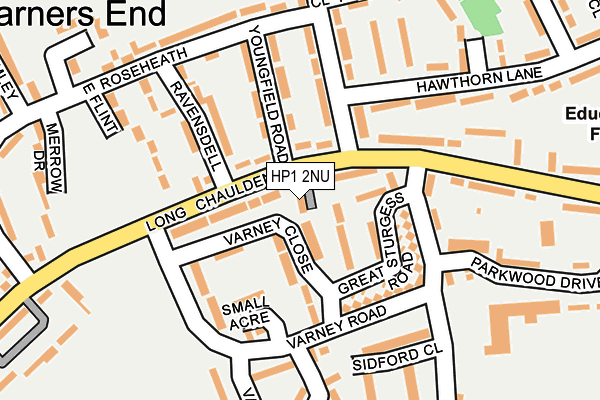 HP1 2NU map - OS OpenMap – Local (Ordnance Survey) HP1 2NU map - OS OpenMap – Local (Ordnance Survey)