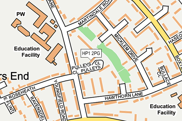 HP1 2PG map - OS OpenMap – Local (Ordnance Survey) HP1 2PG map - OS OpenMap – Local (Ordnance Survey)