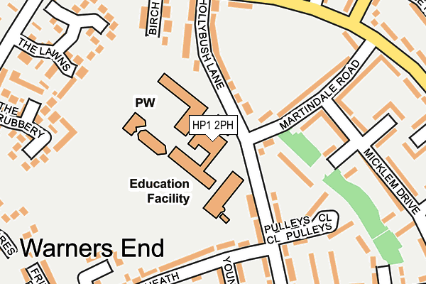 HP1 2PH map - OS OpenMap – Local (Ordnance Survey) HP1 2PH map - OS OpenMap – Local (Ordnance Survey)