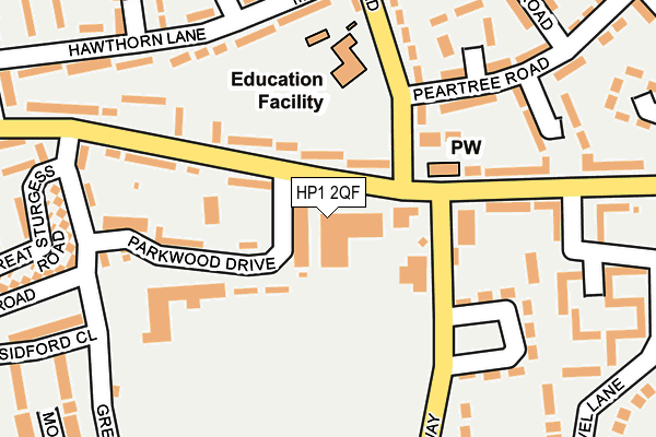 HP1 2QF map - OS OpenMap – Local (Ordnance Survey) HP1 2QF map - OS OpenMap – Local (Ordnance Survey)