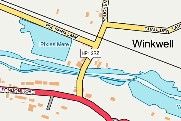 HP1 2RZ map - OS OpenMap – Local (Ordnance Survey) HP1 2RZ map - OS OpenMap – Local (Ordnance Survey)