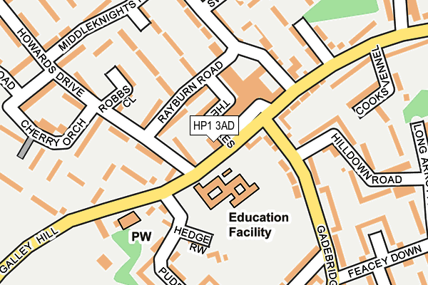 HP1 3AD map - OS OpenMap – Local (Ordnance Survey) HP1 3AD map - OS OpenMap – Local (Ordnance Survey)
