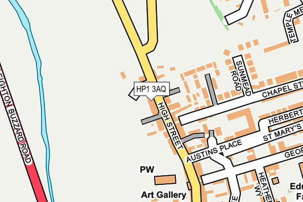 HP1 3AQ map - OS OpenMap – Local (Ordnance Survey)