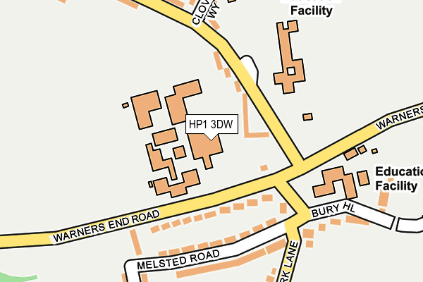 HP1 3DW map - OS OpenMap – Local (Ordnance Survey) HP1 3DW map - OS OpenMap – Local (Ordnance Survey)