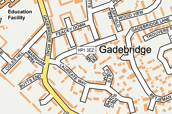 HP1 3EZ map - OS OpenMap – Local (Ordnance Survey) HP1 3EZ map - OS OpenMap – Local (Ordnance Survey)
