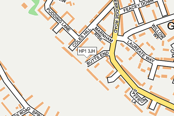 HP1 3JH map - OS OpenMap – Local (Ordnance Survey)