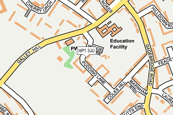 HP1 3JU map - OS OpenMap – Local (Ordnance Survey) HP1 3JU map - OS OpenMap – Local (Ordnance Survey)