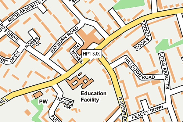 HP1 3JX map - OS OpenMap – Local (Ordnance Survey) HP1 3JX map - OS OpenMap – Local (Ordnance Survey)