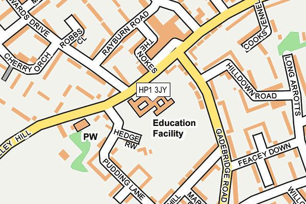 HP1 3JY map - OS OpenMap – Local (Ordnance Survey) HP1 3JY map - OS OpenMap – Local (Ordnance Survey)