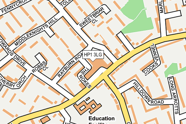 HP1 3LG map - OS OpenMap – Local (Ordnance Survey) HP1 3LG map - OS OpenMap – Local (Ordnance Survey)