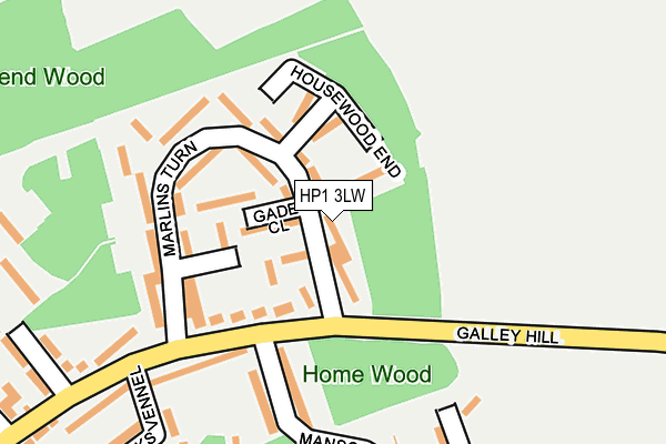 HP1 3LW map - OS OpenMap – Local (Ordnance Survey) HP1 3LW map - OS OpenMap – Local (Ordnance Survey)