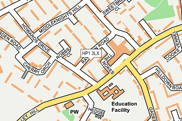 HP1 3LX map - OS OpenMap – Local (Ordnance Survey) HP1 3LX map - OS OpenMap – Local (Ordnance Survey)