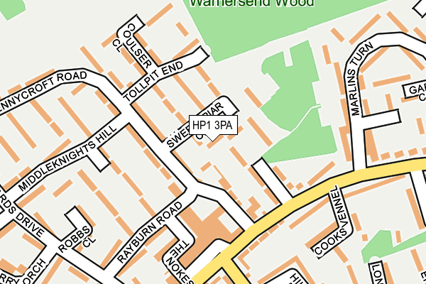 HP1 3PA map - OS OpenMap – Local (Ordnance Survey) HP1 3PA map - OS OpenMap – Local (Ordnance Survey)