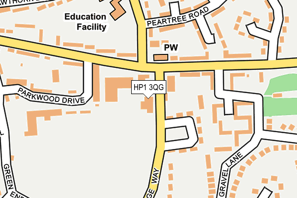 HP1 3QG map - OS OpenMap – Local (Ordnance Survey) HP1 3QG map - OS OpenMap – Local (Ordnance Survey)