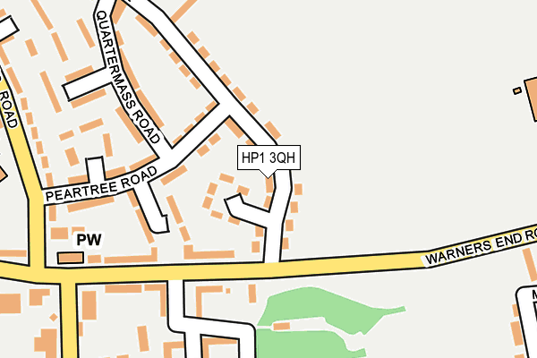 HP1 3QH map - OS OpenMap – Local (Ordnance Survey) HP1 3QH map - OS OpenMap – Local (Ordnance Survey)