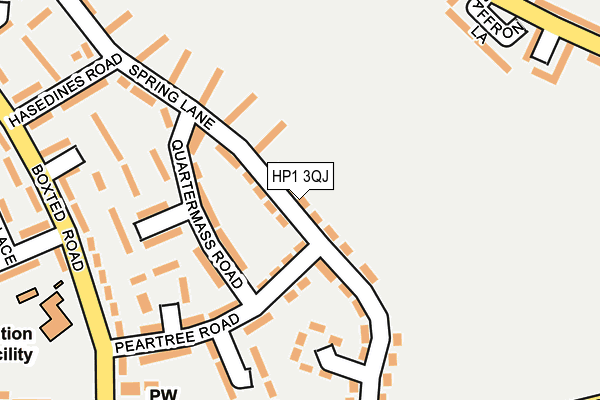 HP1 3QJ map - OS OpenMap – Local (Ordnance Survey) HP1 3QJ map - OS OpenMap – Local (Ordnance Survey)