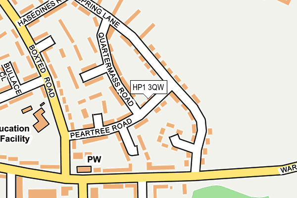 HP1 3QW map - OS OpenMap – Local (Ordnance Survey) HP1 3QW map - OS OpenMap – Local (Ordnance Survey)