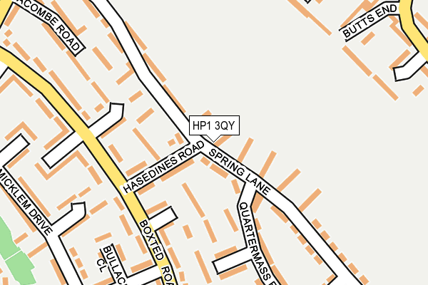 HP1 3QY map - OS OpenMap – Local (Ordnance Survey) HP1 3QY map - OS OpenMap – Local (Ordnance Survey)