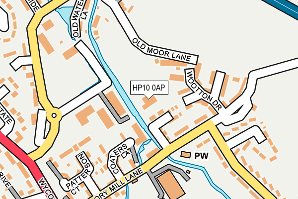 HP10 0AP map - OS OpenMap – Local (Ordnance Survey) HP10 0AP map - OS OpenMap – Local (Ordnance Survey)