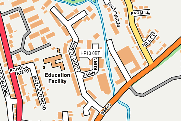 HP10 0BT map - OS OpenMap – Local (Ordnance Survey)