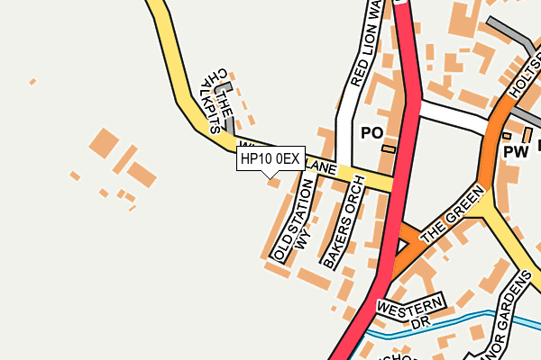 HP10 0EX map - OS OpenMap – Local (Ordnance Survey) HP10 0EX map - OS OpenMap – Local (Ordnance Survey)