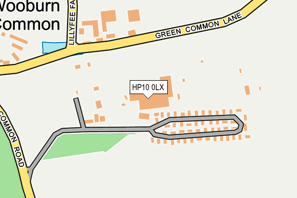 HP10 0LX map - OS OpenMap – Local (Ordnance Survey) HP10 0LX map - OS OpenMap – Local (Ordnance Survey)