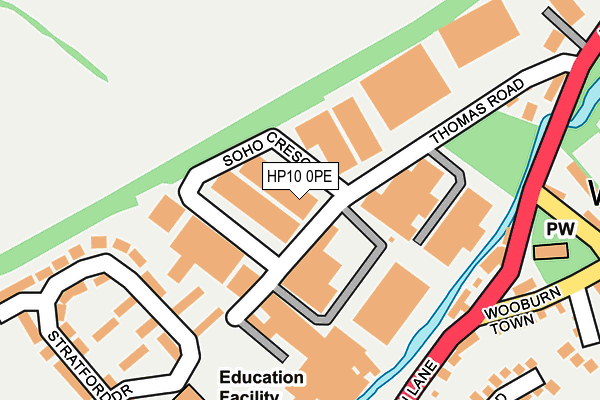 HP10 0PE map - OS OpenMap – Local (Ordnance Survey)