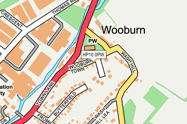 HP10 0PW map - OS OpenMap – Local (Ordnance Survey) HP10 0PW map - OS OpenMap – Local (Ordnance Survey)
