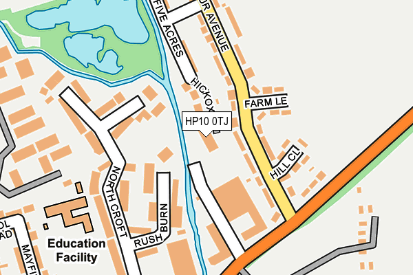 HP10 0TJ map - OS OpenMap – Local (Ordnance Survey)