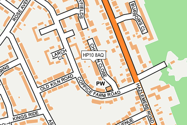 HP10 8AQ map - OS OpenMap – Local (Ordnance Survey) HP10 8AQ map - OS OpenMap – Local (Ordnance Survey)
