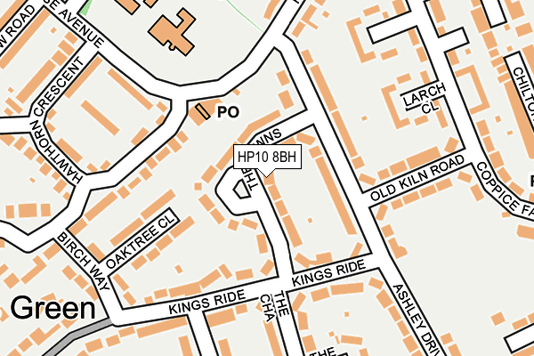 HP10 8BH map - OS OpenMap – Local (Ordnance Survey) HP10 8BH map - OS OpenMap – Local (Ordnance Survey)