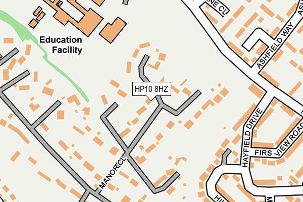HP10 8HZ map - OS OpenMap – Local (Ordnance Survey) HP10 8HZ map - OS OpenMap – Local (Ordnance Survey)