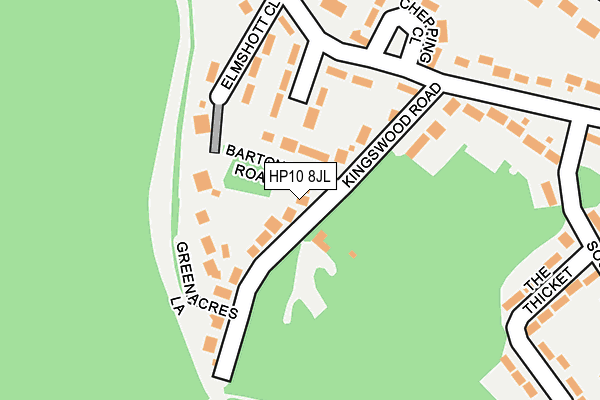 HP10 8JL map - OS OpenMap – Local (Ordnance Survey)