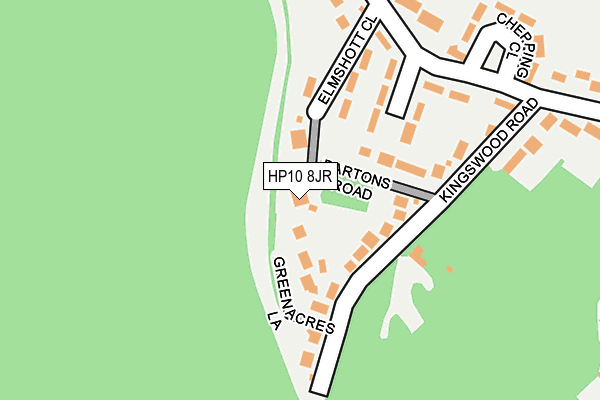 HP10 8JR map - OS OpenMap – Local (Ordnance Survey) HP10 8JR map - OS OpenMap – Local (Ordnance Survey)