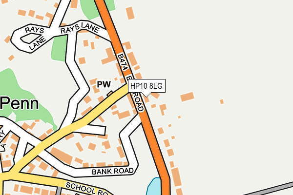 HP10 8LG map - OS OpenMap – Local (Ordnance Survey) HP10 8LG map - OS OpenMap – Local (Ordnance Survey)