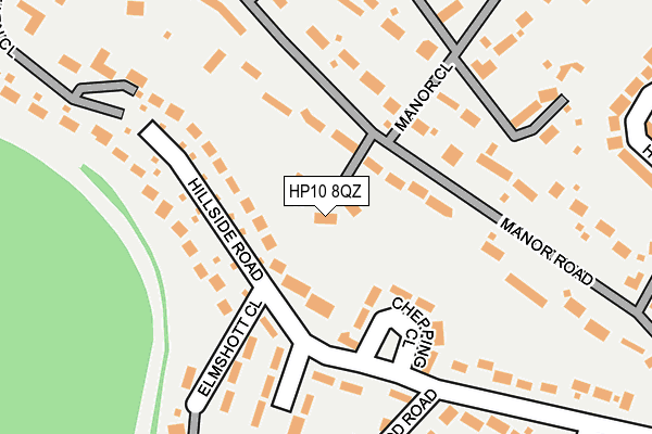 HP10 8QZ map - OS OpenMap – Local (Ordnance Survey) HP10 8QZ map - OS OpenMap – Local (Ordnance Survey)