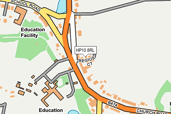 HP10 8RL map - OS OpenMap – Local (Ordnance Survey) HP10 8RL map - OS OpenMap – Local (Ordnance Survey)