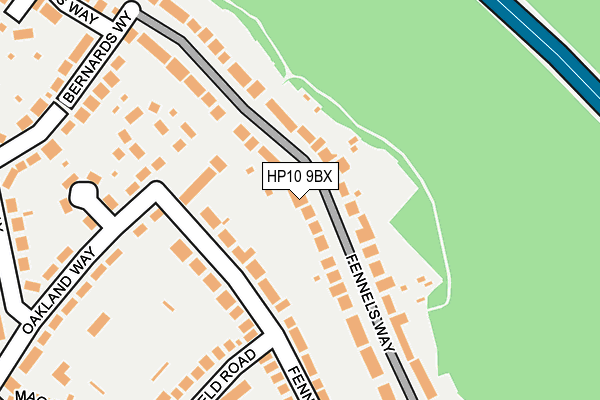 HP10 9BX map - OS OpenMap – Local (Ordnance Survey) HP10 9BX map - OS OpenMap – Local (Ordnance Survey)