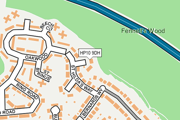 HP10 9DH map - OS OpenMap – Local (Ordnance Survey) HP10 9DH map - OS OpenMap – Local (Ordnance Survey)