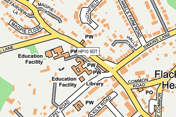 HP10 9DT map - OS OpenMap – Local (Ordnance Survey) HP10 9DT map - OS OpenMap – Local (Ordnance Survey)