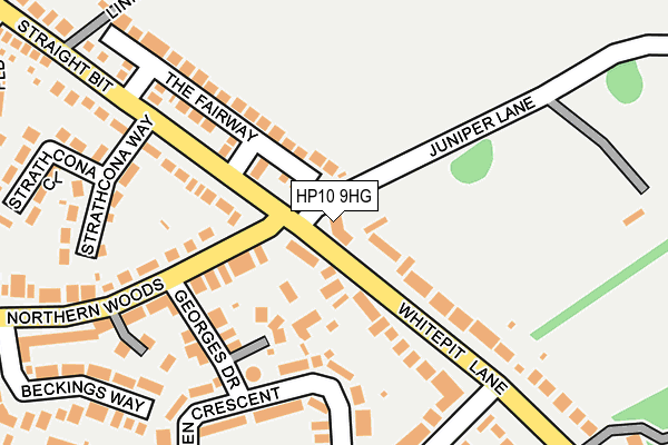 HP10 9HG map - OS OpenMap – Local (Ordnance Survey) HP10 9HG map - OS OpenMap – Local (Ordnance Survey)