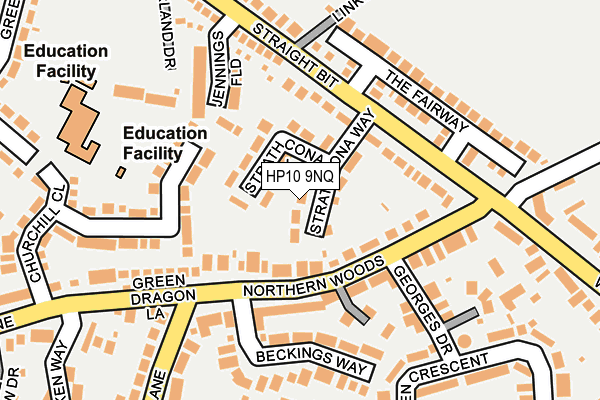 HP10 9NQ map - OS OpenMap – Local (Ordnance Survey)