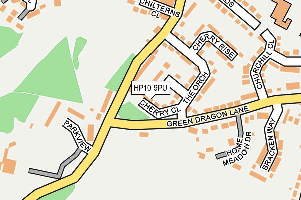 HP10 9PU map - OS OpenMap – Local (Ordnance Survey) HP10 9PU map - OS OpenMap – Local (Ordnance Survey)