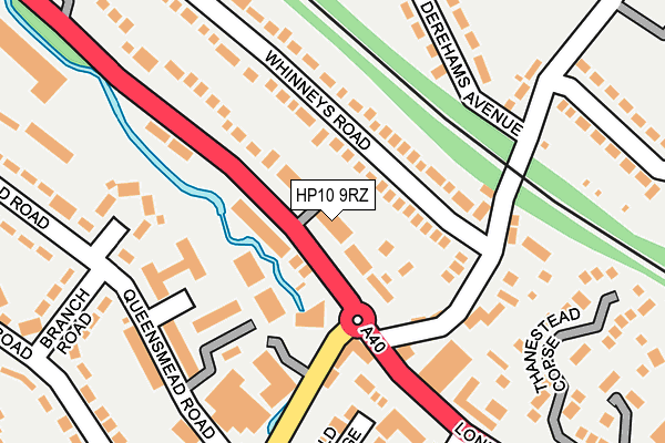 HP10 9RZ map - OS OpenMap – Local (Ordnance Survey) HP10 9RZ map - OS OpenMap – Local (Ordnance Survey)