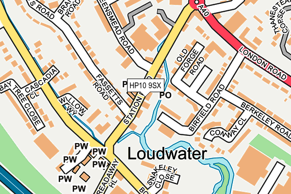 HP10 9SX map - OS OpenMap – Local (Ordnance Survey) HP10 9SX map - OS OpenMap – Local (Ordnance Survey)