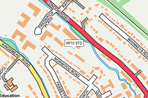 HP10 9TD map - OS OpenMap – Local (Ordnance Survey) HP10 9TD map - OS OpenMap – Local (Ordnance Survey)